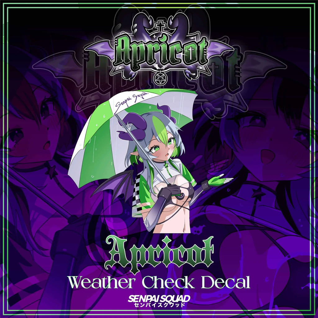 Apricot Weather Check Decal