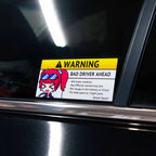 Bad Driver Warning Decal