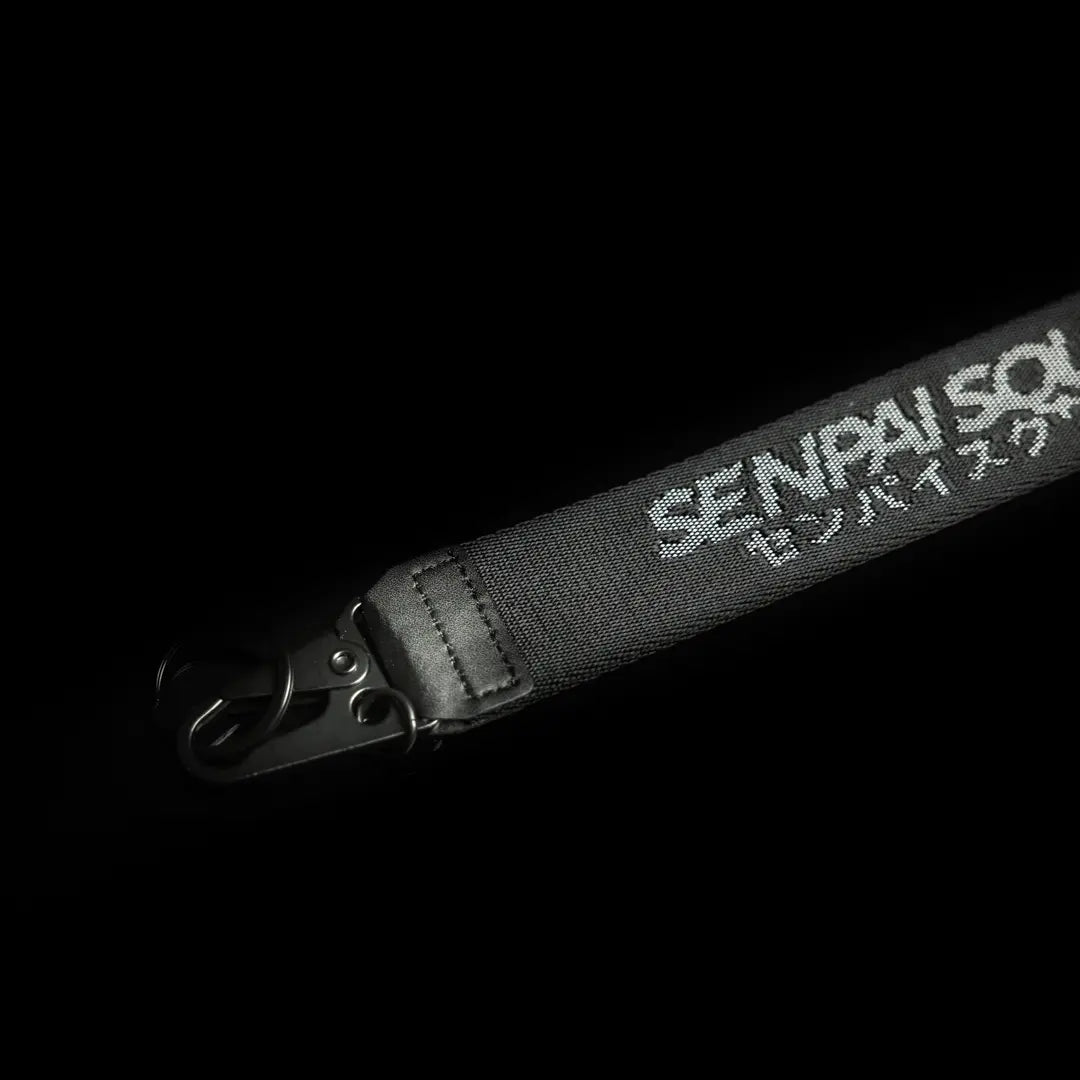 Black/Grey Thick Fabric Keychain