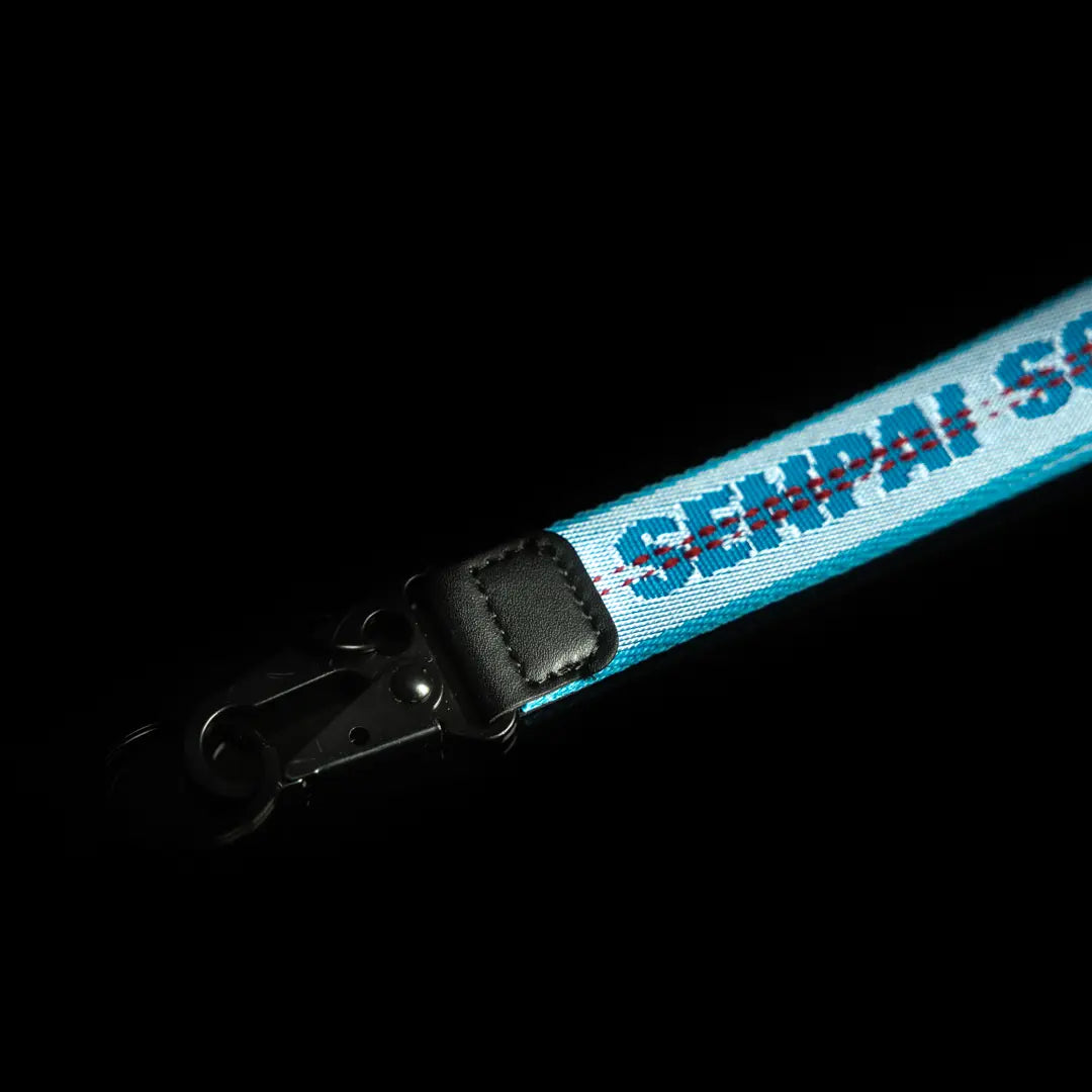 Blue Fabric Strap Keychain