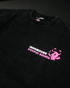 Ironmouse Acid Wash Black Shirt