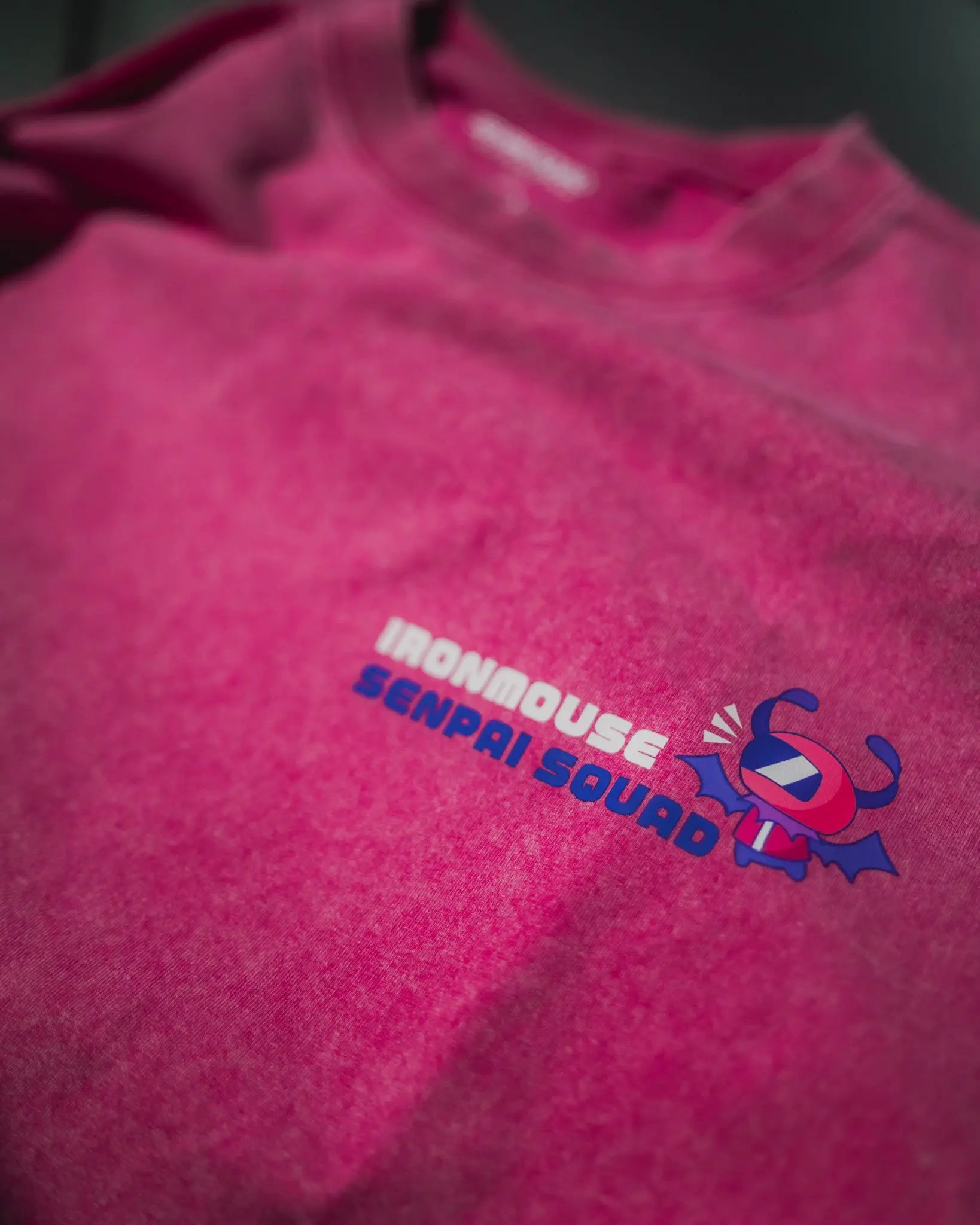 Ironmouse Acid Wash Pink Shirt