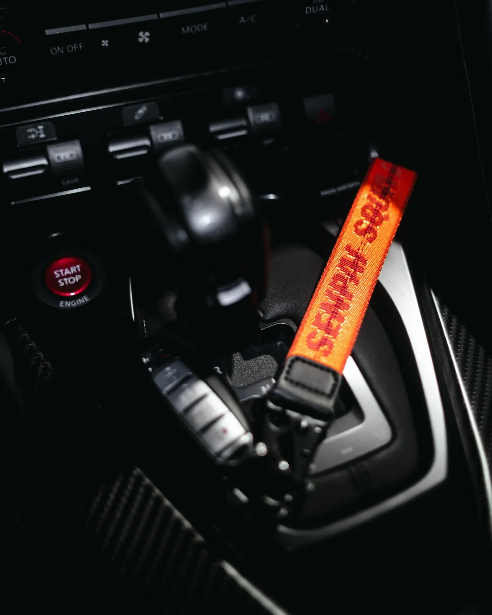 Orange Strap Keychain