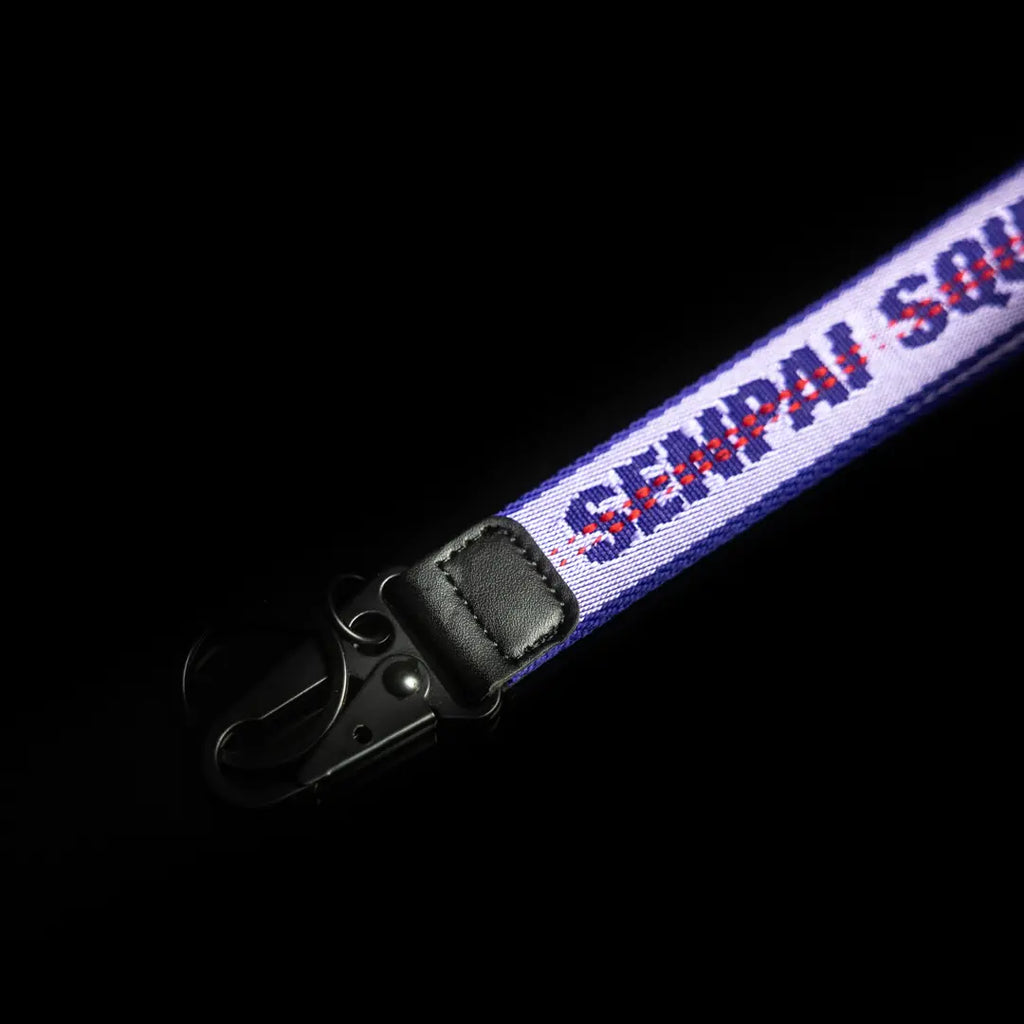 Purple Fabric Strap Keychain