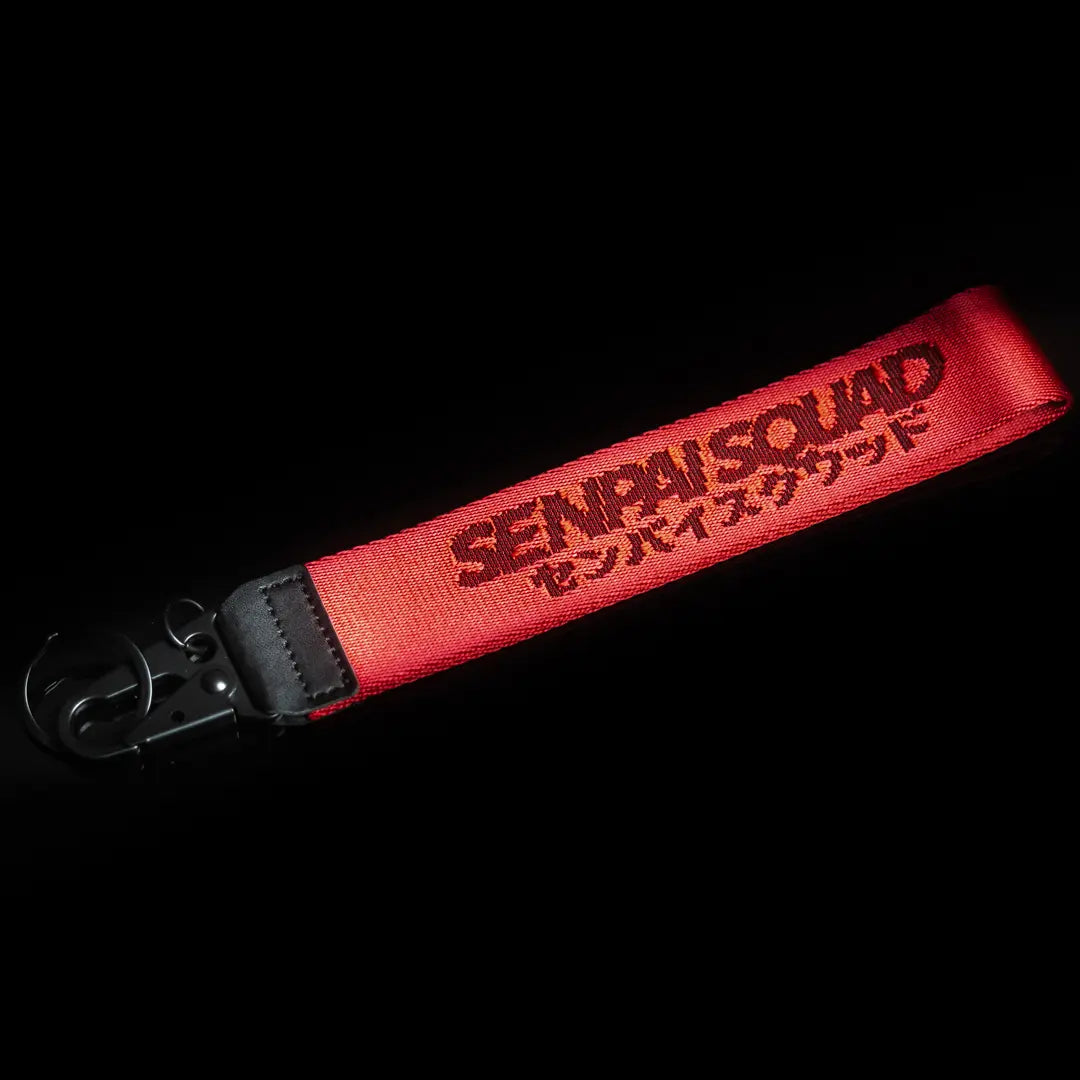 Red Thick Fabric Keychain