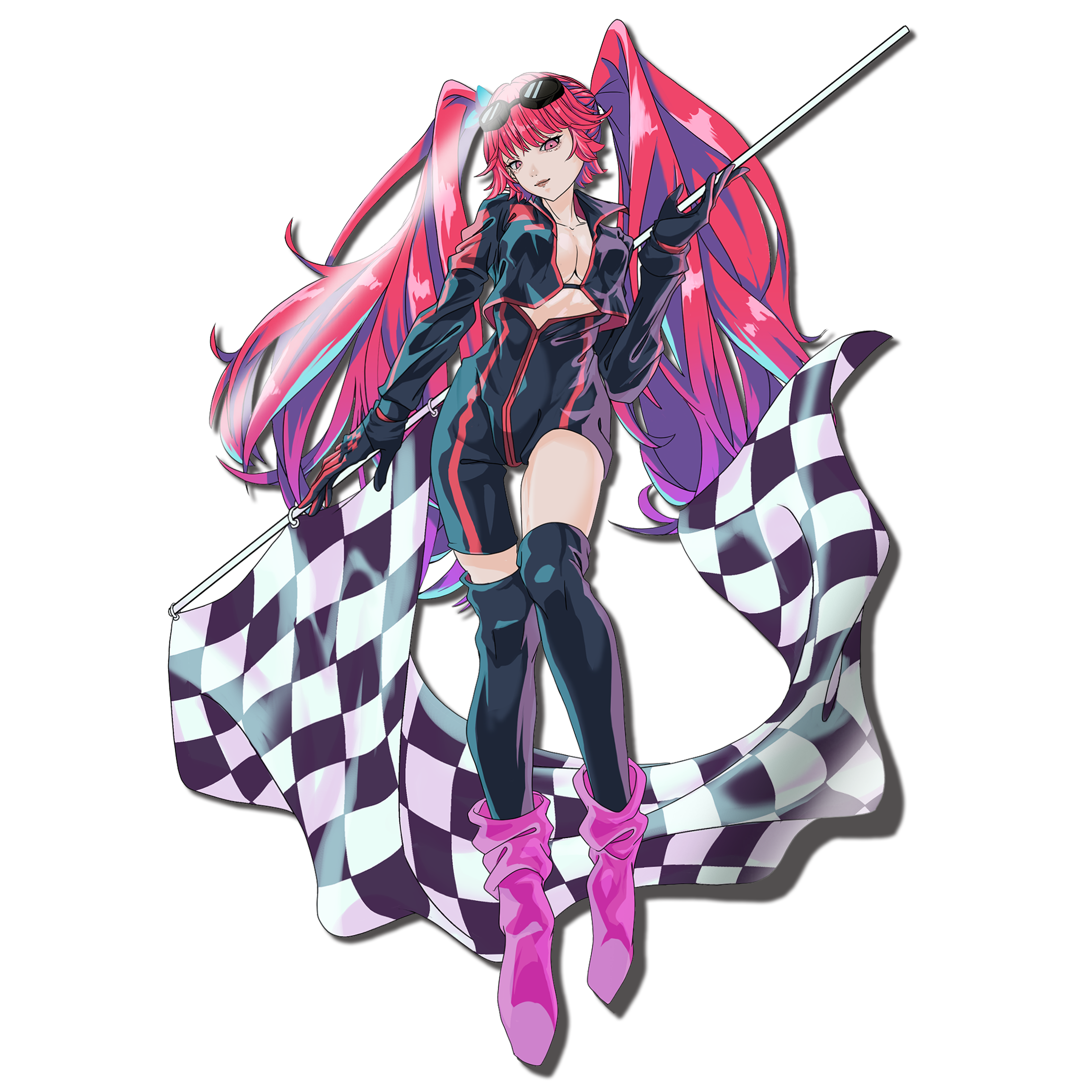 Aka - Full Body Flag Center Decal