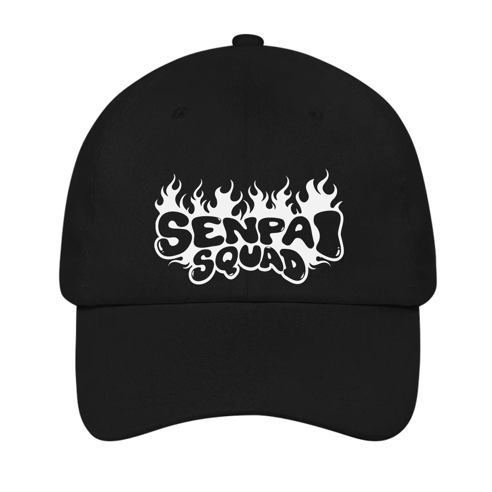 Senpai Squad Hat - Fire (Black)