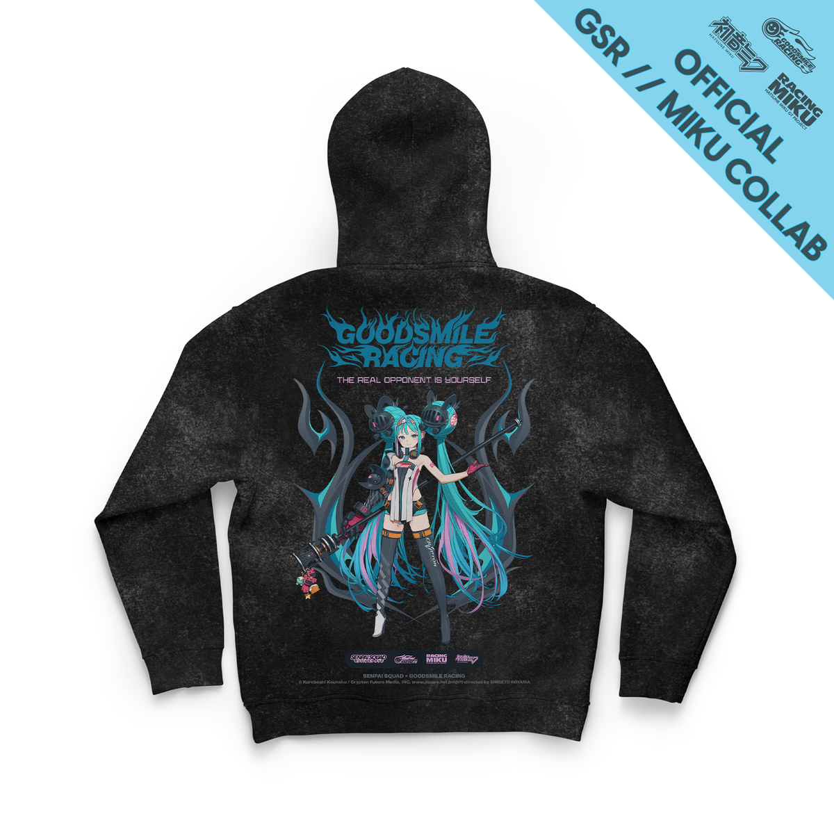 Goodsmile Racing x Racing Miku x Senpai Squad Official Collab Merch