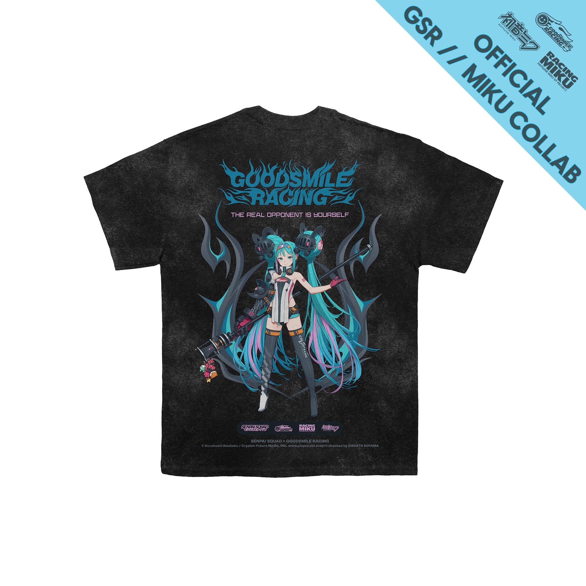 Senpai Squad x Goodsmile Racing Miku 2026 Ver. Tee Shirt