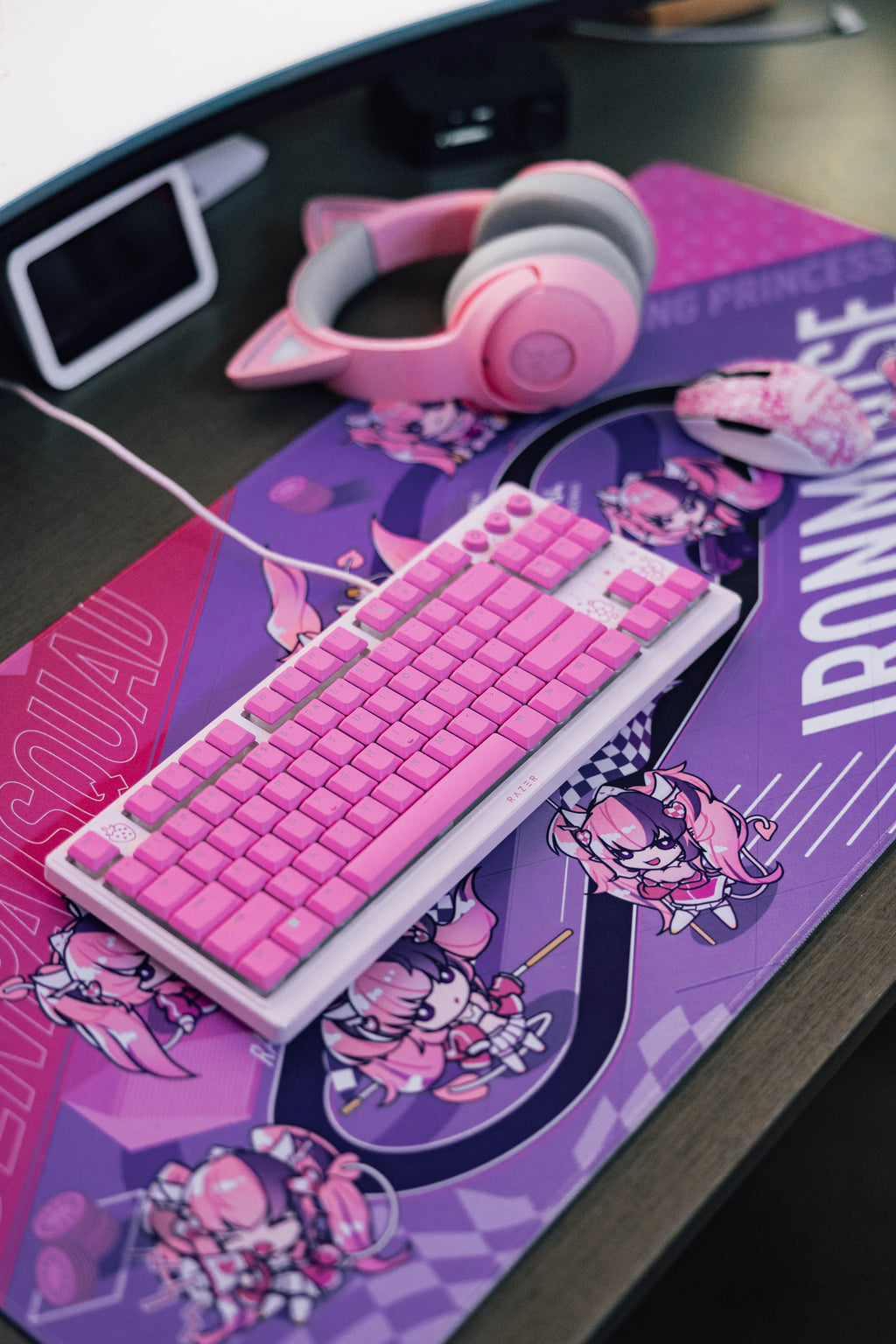 Ironmouse Chibi Racetrack Deskmat