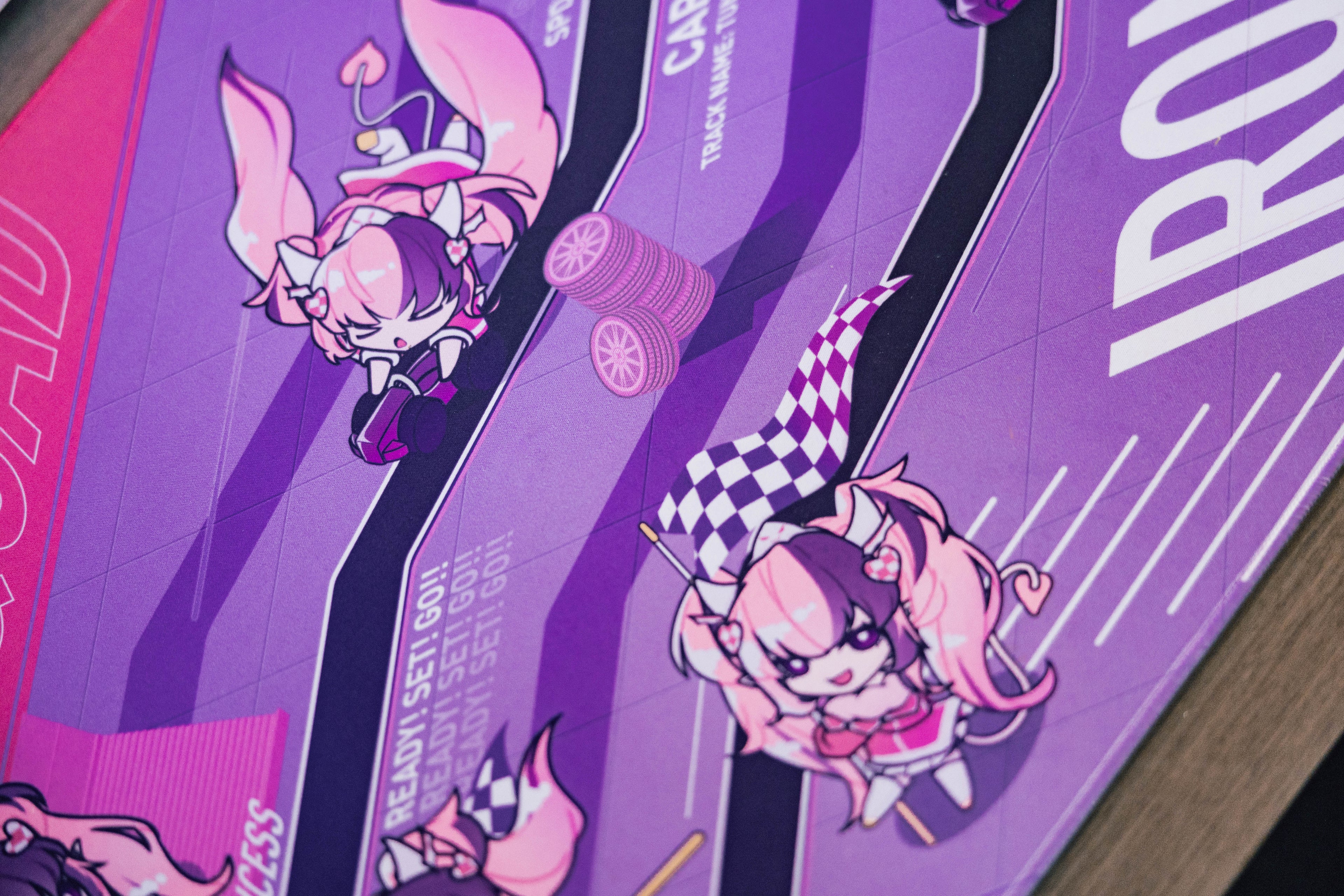 Ironmouse Chibi Racetrack Deskmat