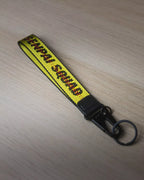 Yellow Fabric Strap Keychain