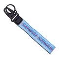 Blue Fabric Strap Keychain