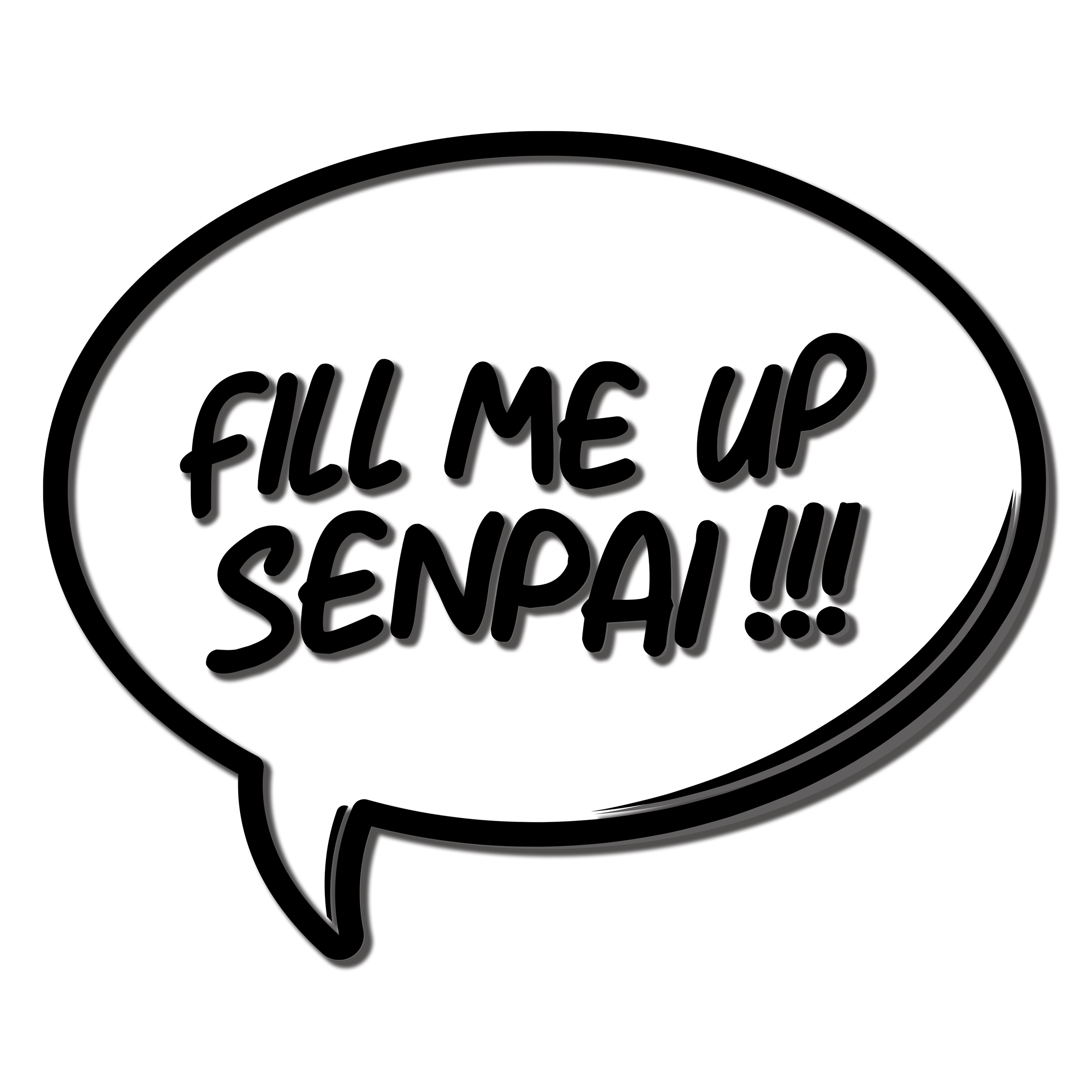 Fill me Up Senpai Diecuts