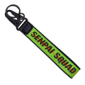 Green Fabric Strap Keychain