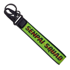 Green Fabric Strap Keychain