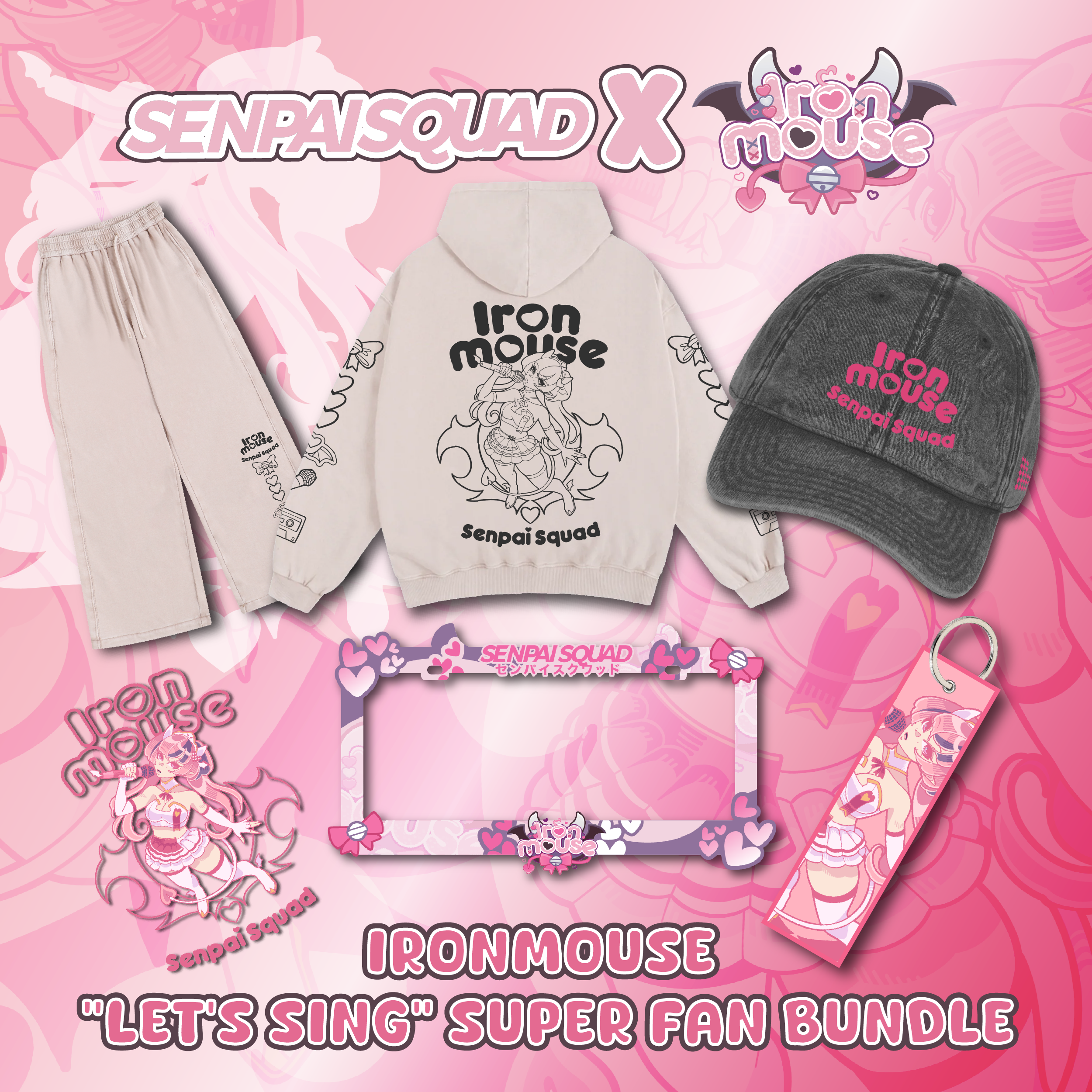 "Let's Sing" Ironmouse Super Fan Bundle (Sand)
