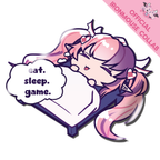 Ironmouse Eat. Sleep. Game Decal