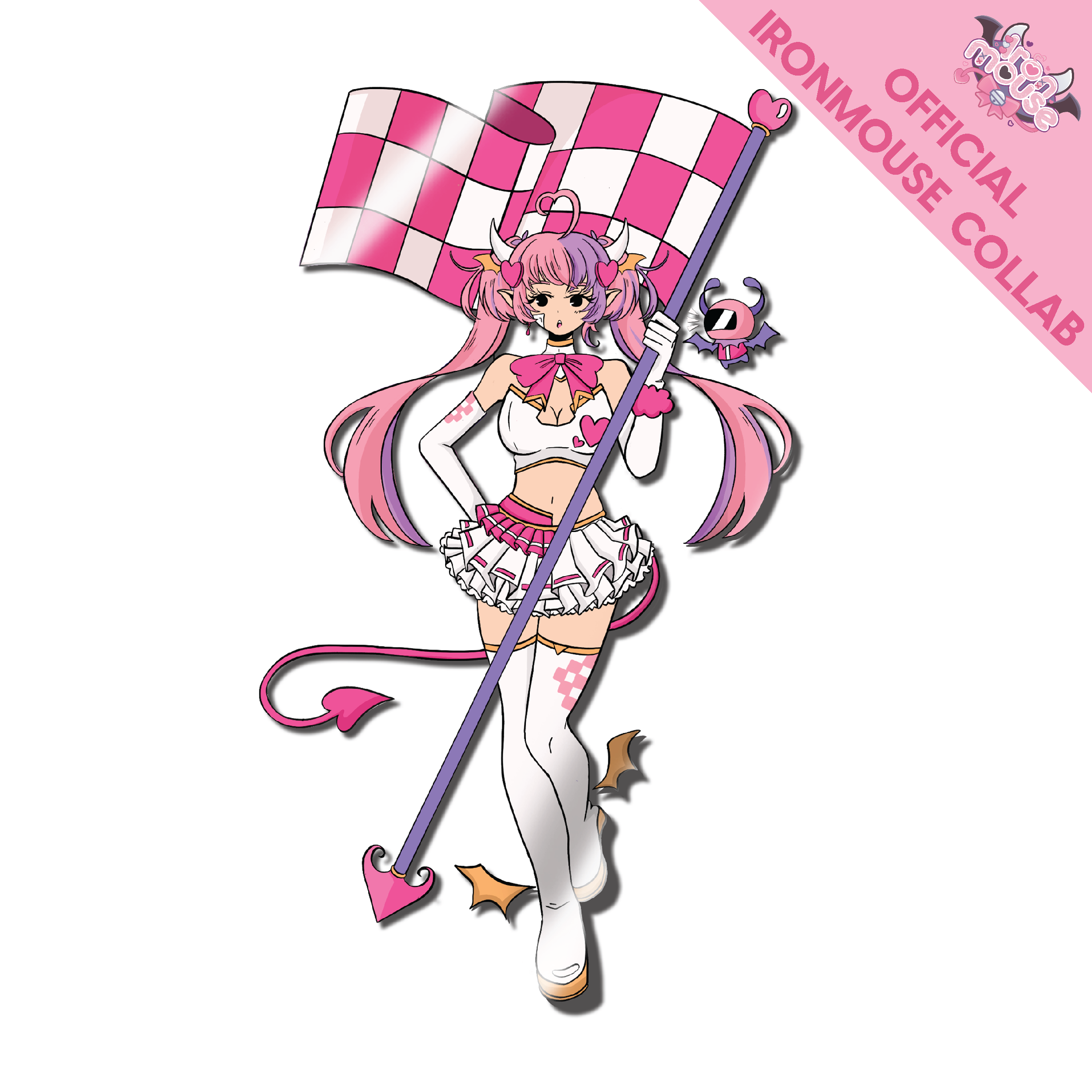 Ironmouse Racing Flag Decal