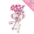 Ironmouse Racing Flag Air Freshener