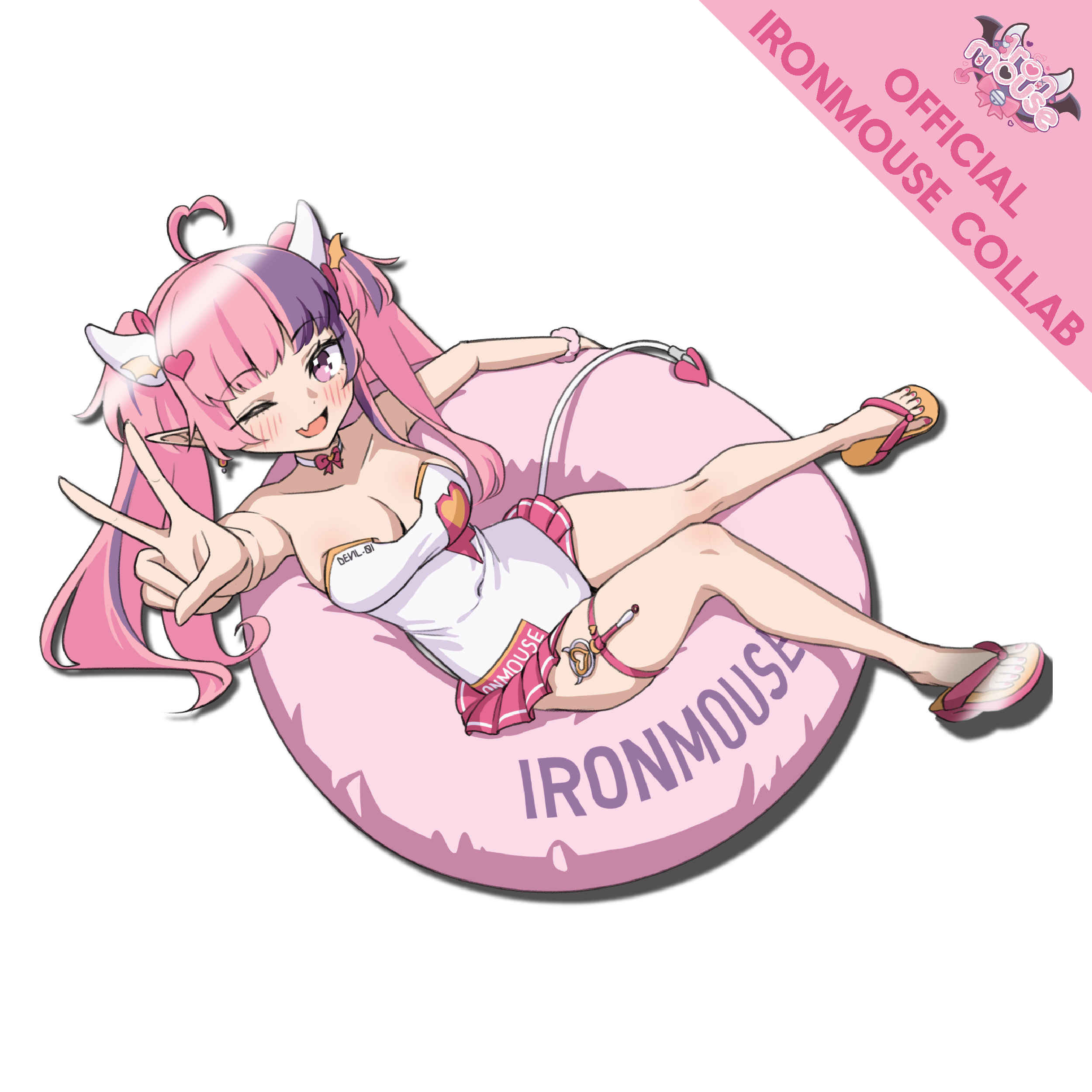 Ironmouse Pool Float Decal