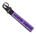 Purple Fabric Strap Keychain