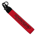 Red Thick Fabric Keychain