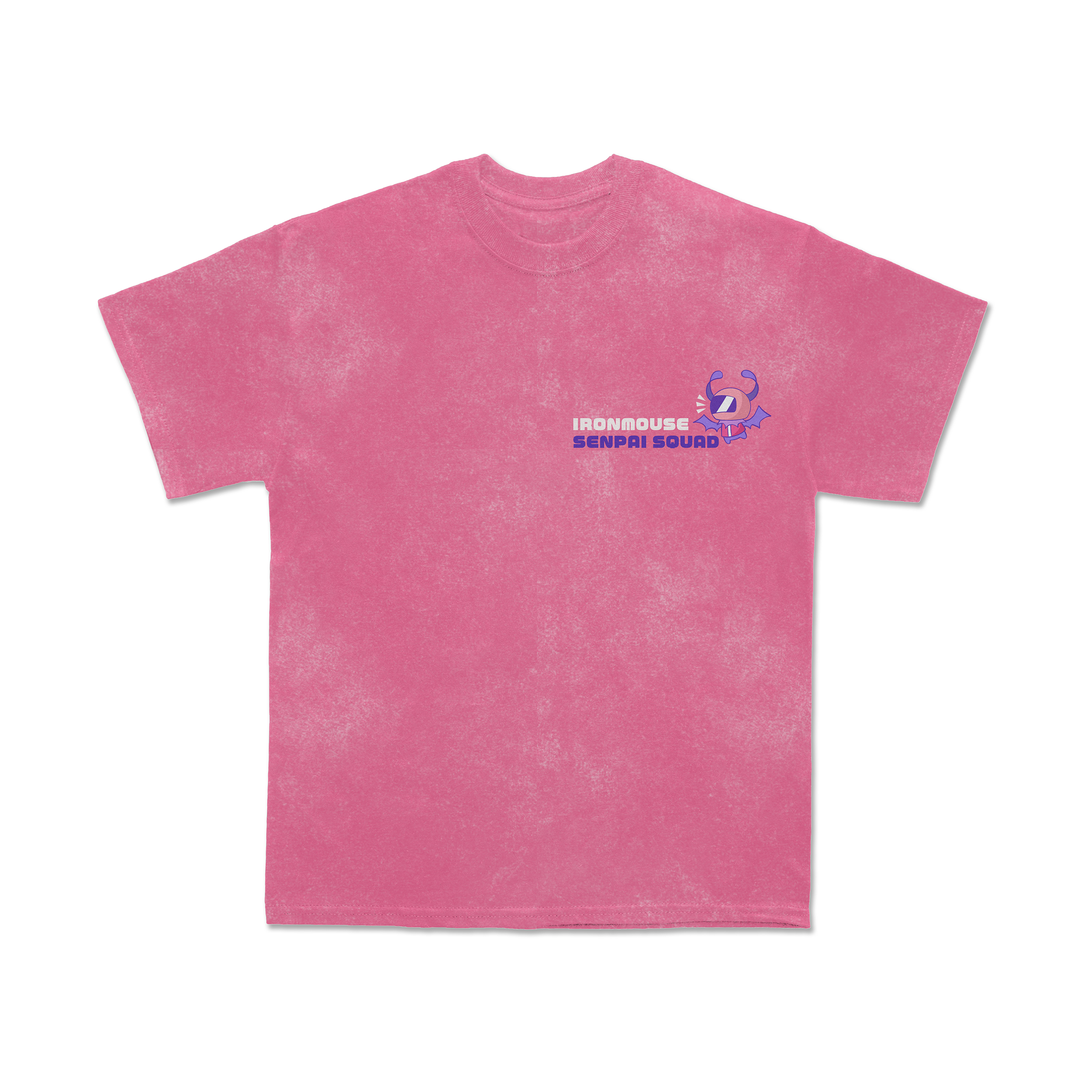 Ironmouse Acid Wash Pink Shirt