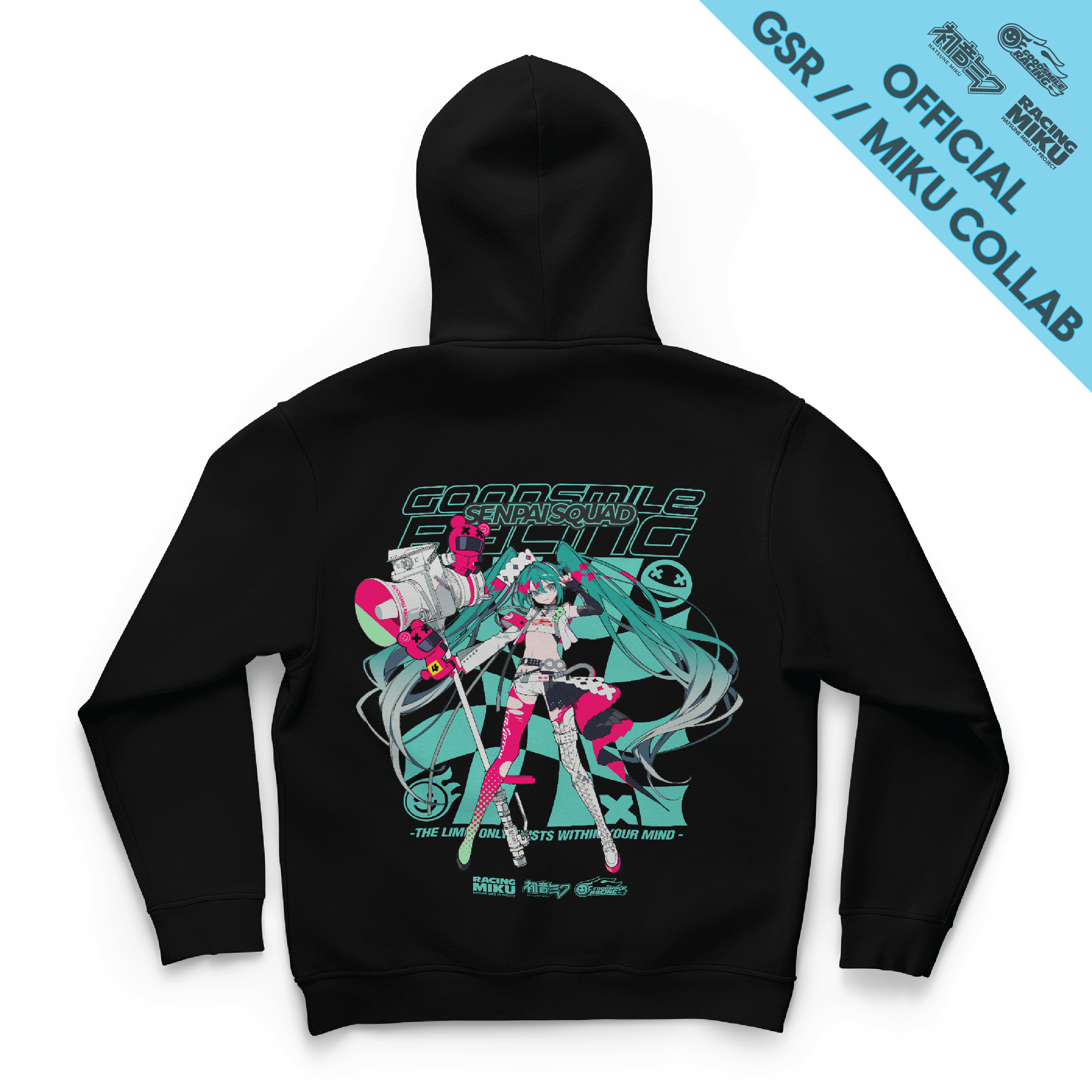 Racing Miku 2025 Ver. x Senpai Squad: V1 Hoodie