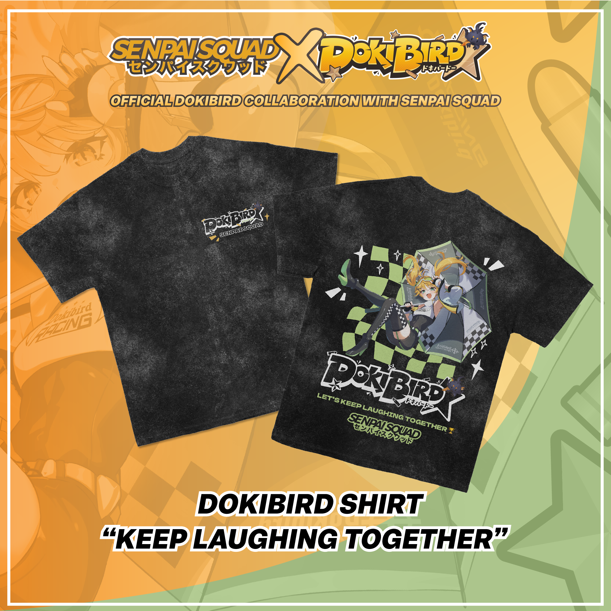 Dokibird Shirt "Keep Laughing Together"