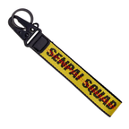 Yellow Fabric Strap Keychain
